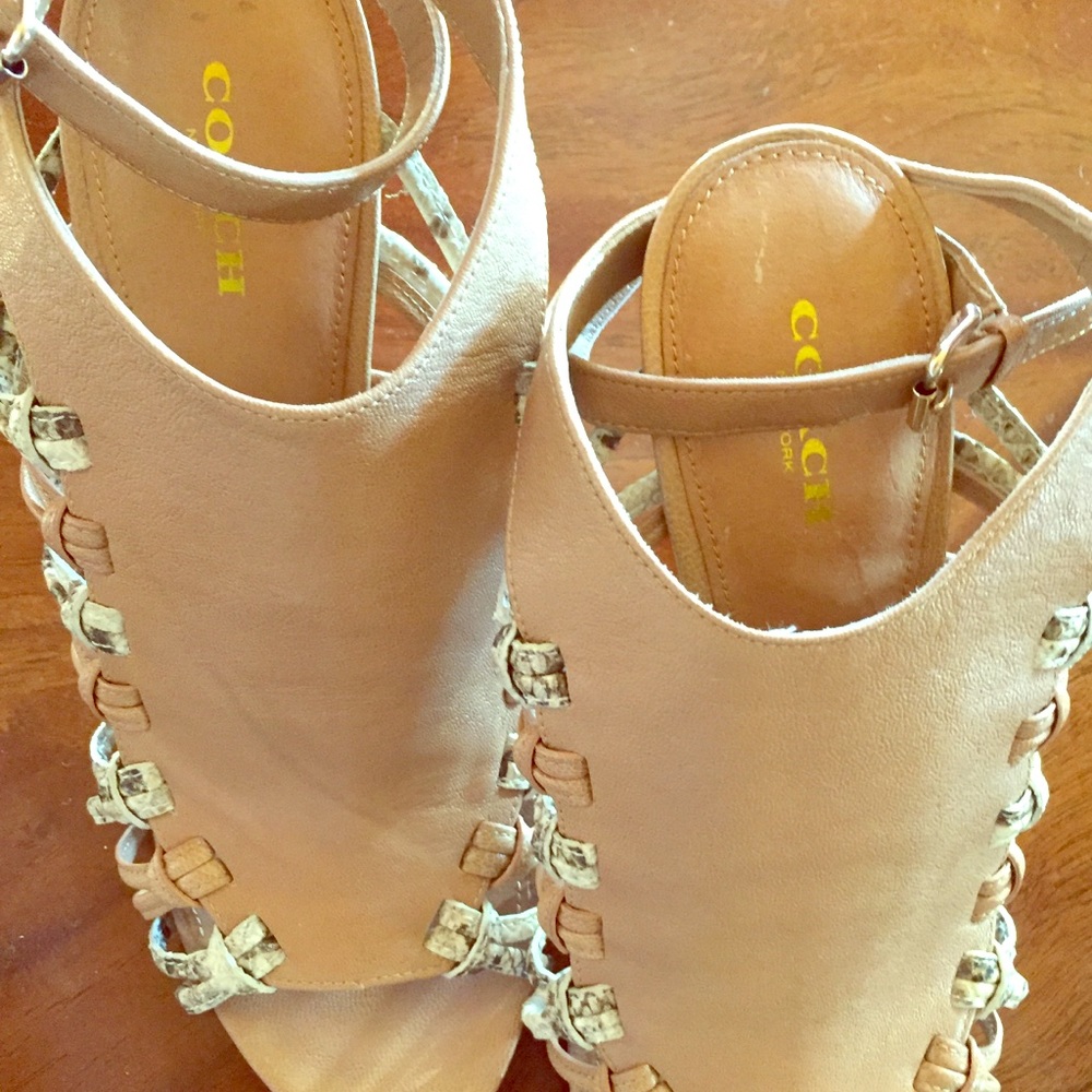 COPY - Coach gorgeous high heel sandals New with tags sz8